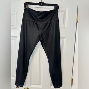 Athleta Black Glitter Leggings. Size Large